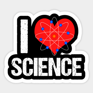 I Love Science Sticker